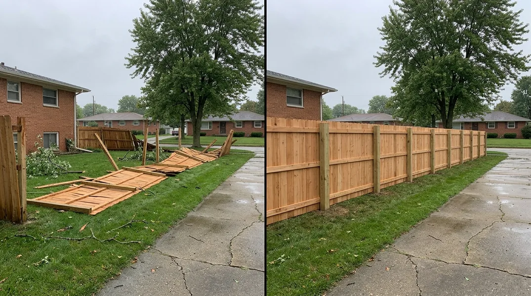 Storm Damage Fence Repair in Fort Wayne: Insurance Claims, Timelines and What to Do First