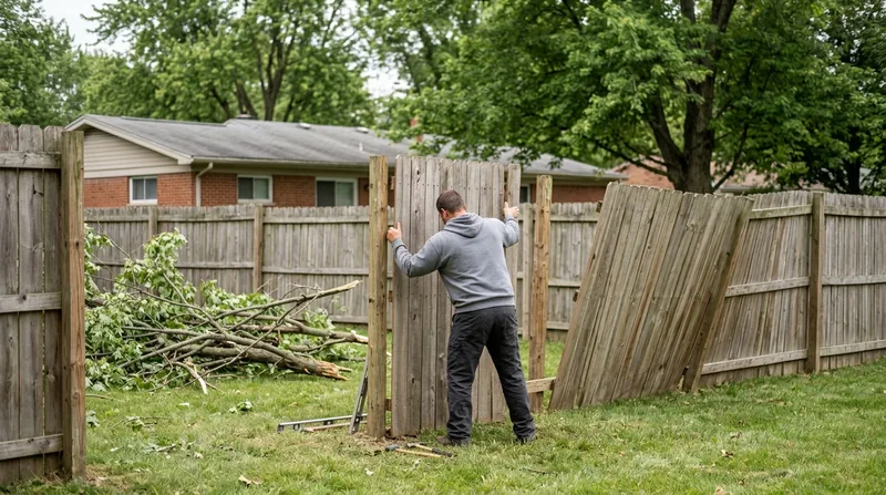Storm Damage Fence Repair Fort Wayne